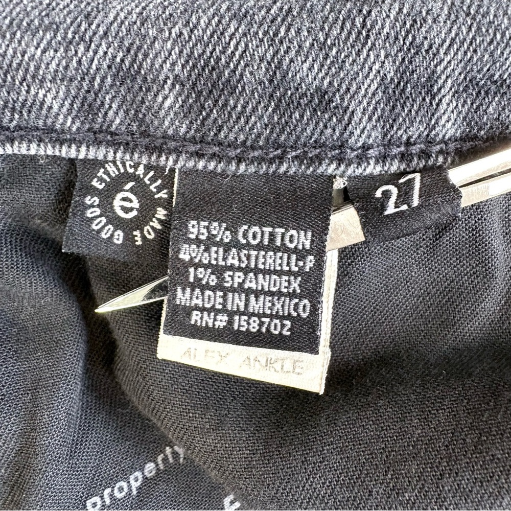Etica Alex High Rise Skinny Jeans in Sunned Black Size 27 - Picture 13 of 14